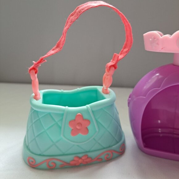 Littlest Pet Shop Blue & Pink Pet Carrier Purse Accessory &PURPLE PINK CAT TOWER - Picture 4 of 10